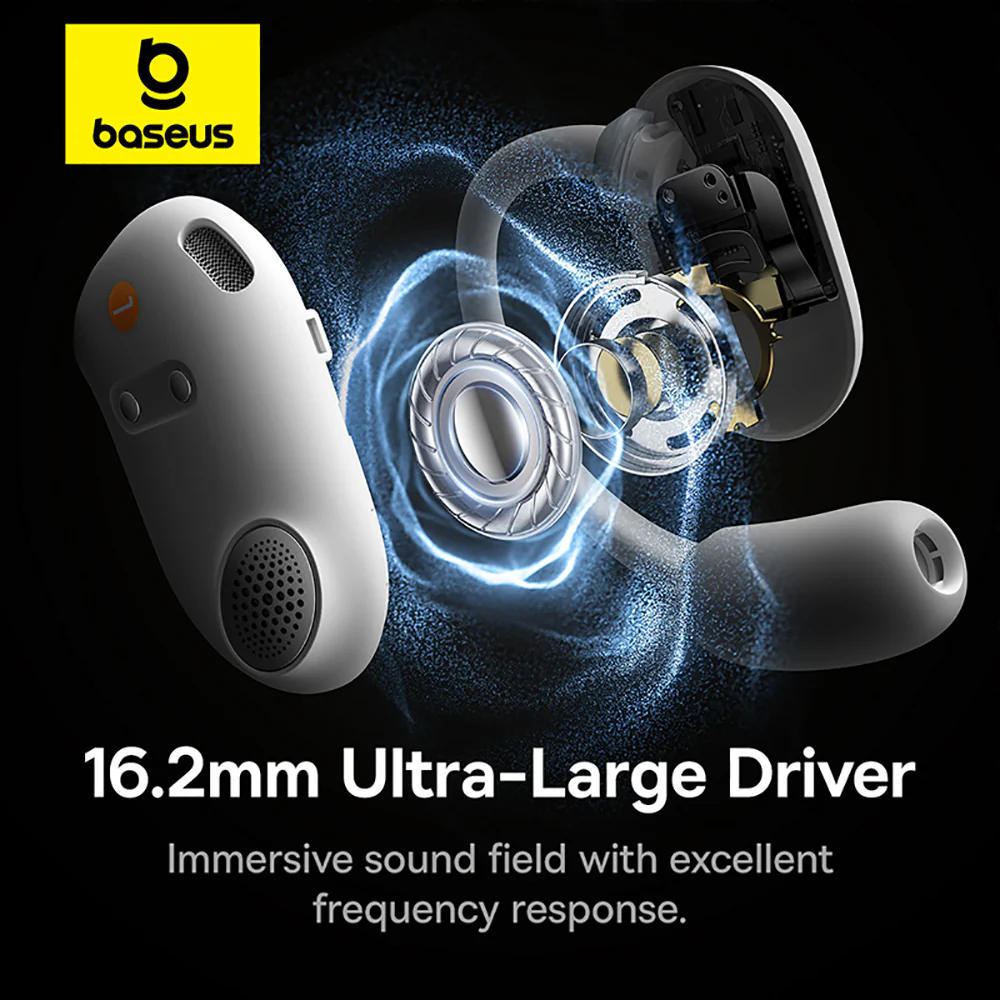 Baseus Eli Sport 1 Open-Ear TWS Earbuds - Starlight White - Image 3