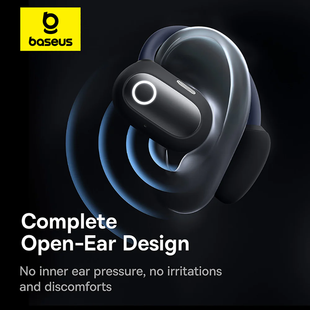 Baseus Eli Sport 1 Open-Ear TWS Earbuds - Starry Black - Image 2