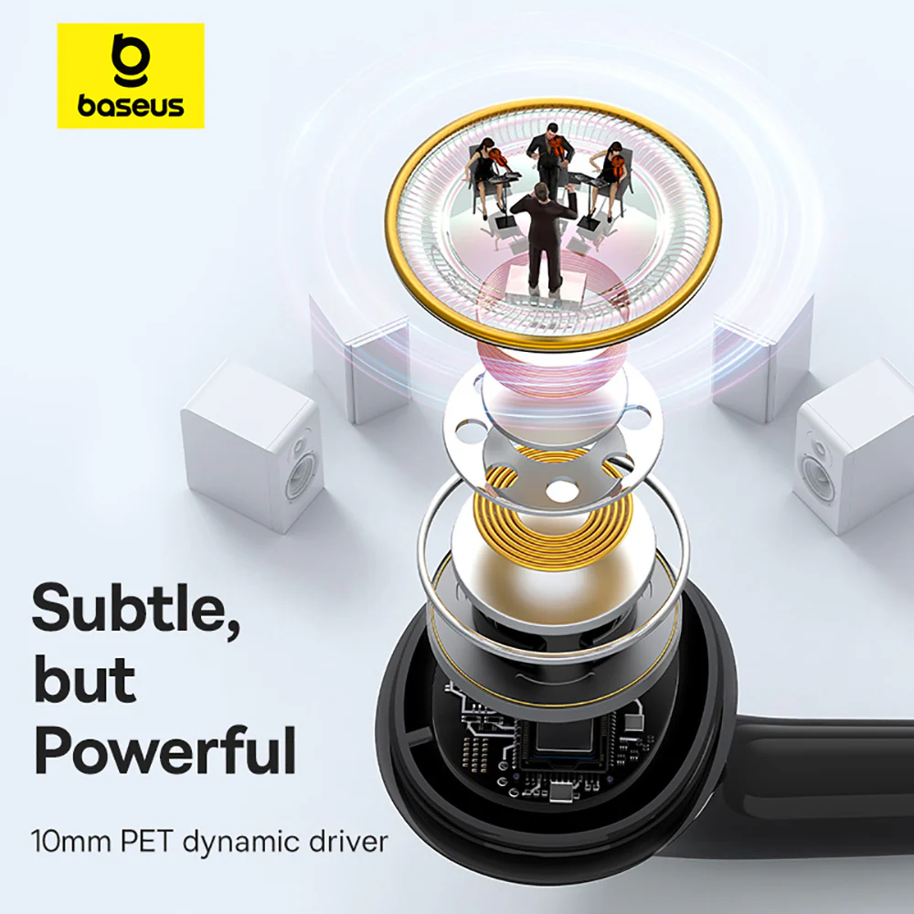 Baseus Encok CZ18 Wired Earphones - Starry Black - Image 2