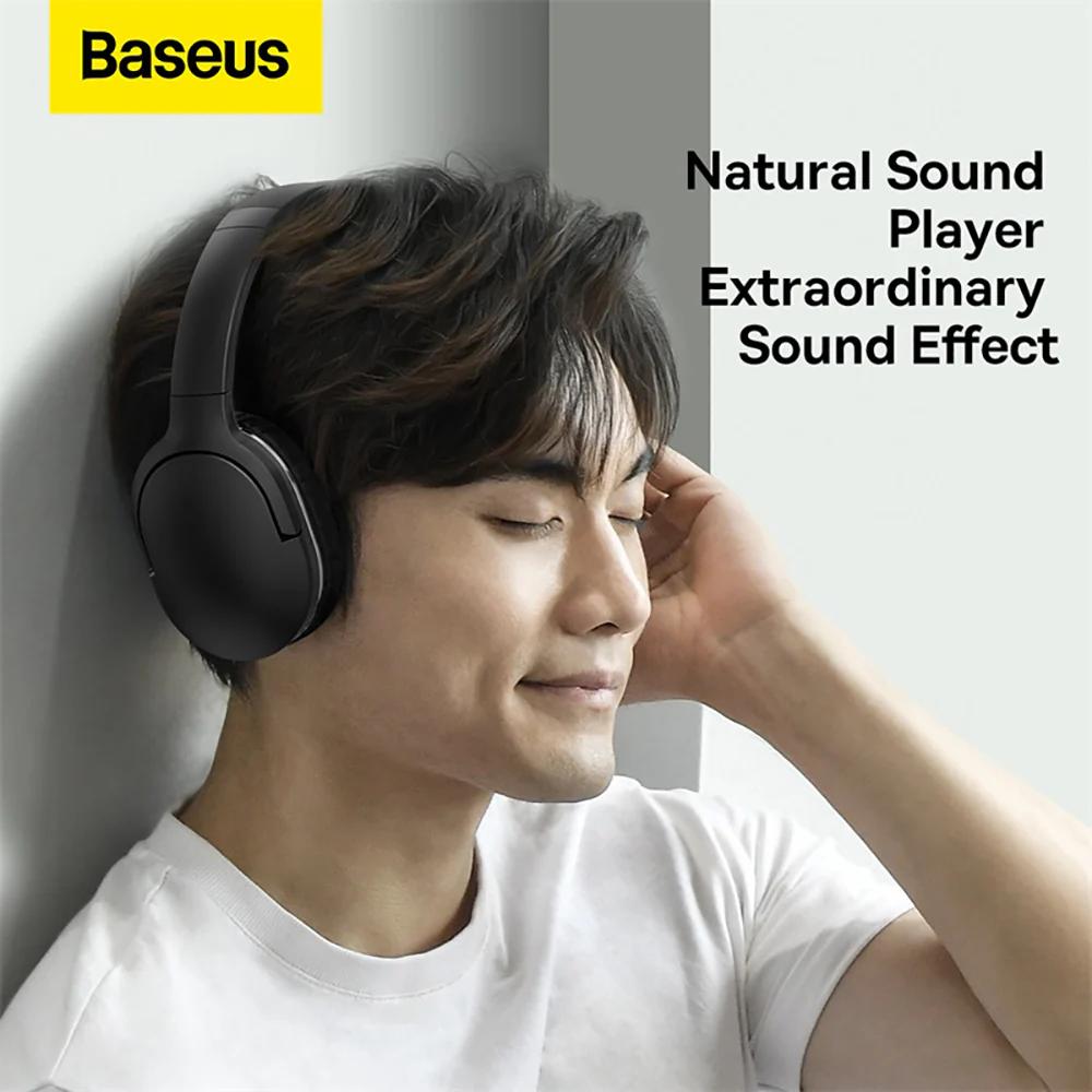 Baseus Encok D02 Pro Wireless Headphones - Black - Image 2
