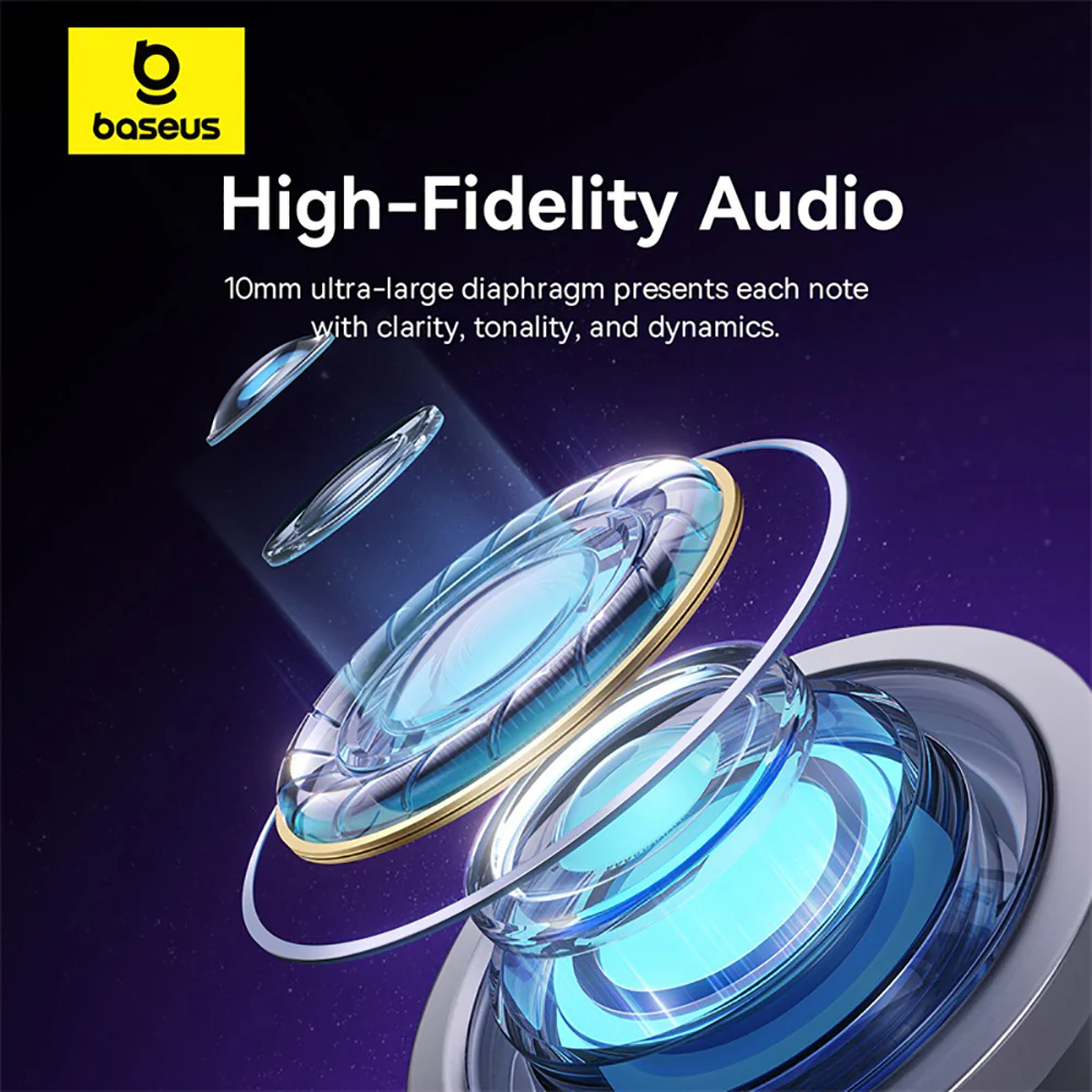 Baseus Encok HZ11 In-Ear Wired Earphones - Moon White - Image 5