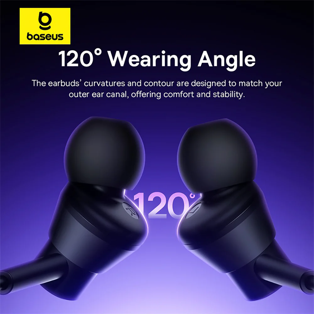 Baseus Encok HZ11 In-Ear Wired Earphones - Starry Black - Image 3