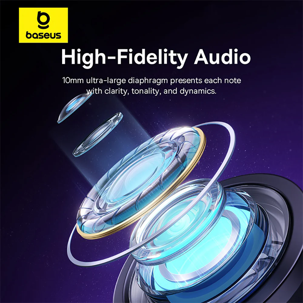 Baseus Encok HZ11 In-Ear Wired Earphones - Starry Black - Image 5