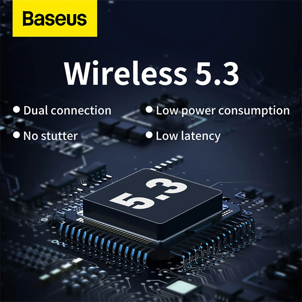 Baseus Encok TWS True Wireless Earphones WM01 Upgrade 5.3 Version - White - Image 4