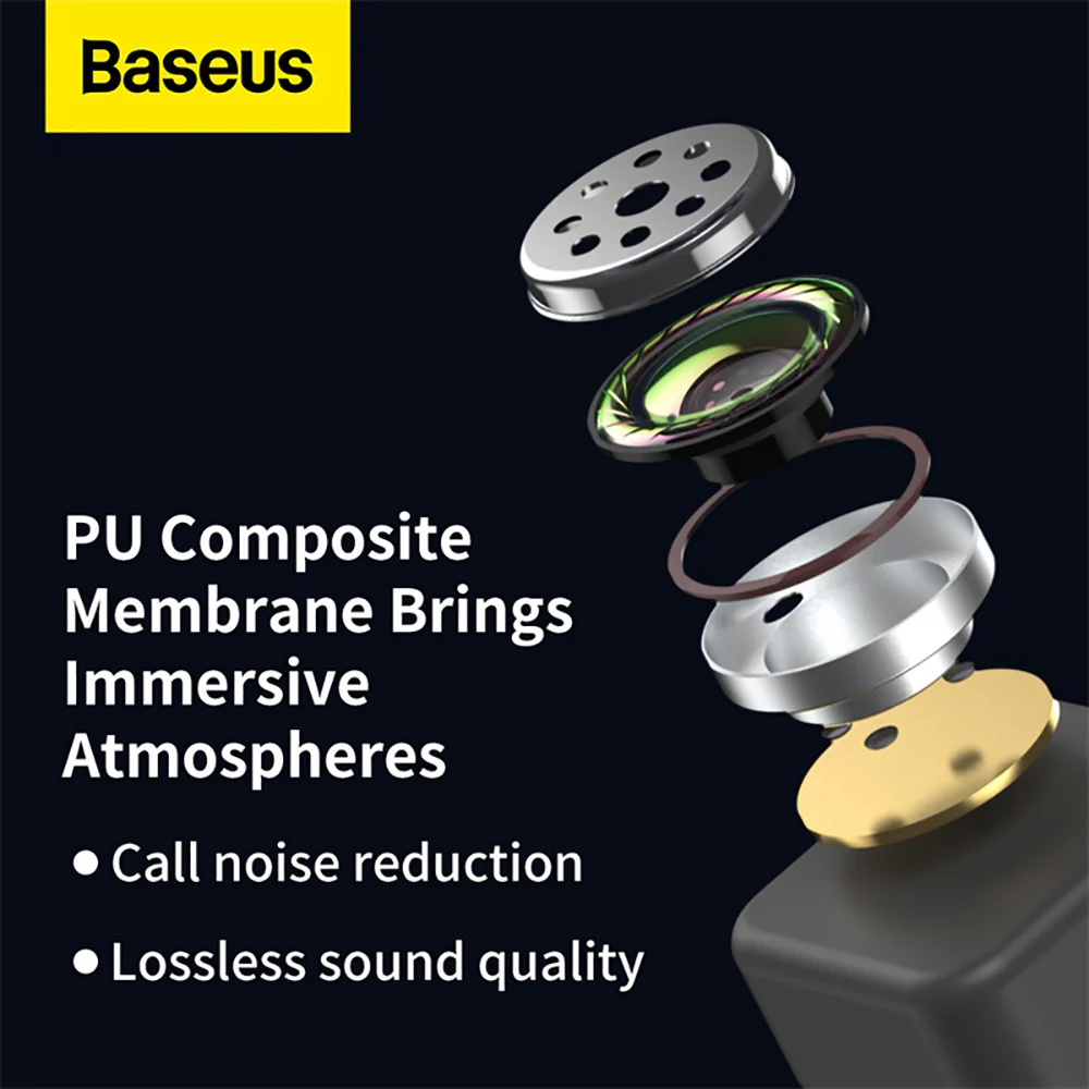 Baseus Encok TWS True Wireless Earphones WM01 Upgrade 5.3 Version - White - Image 5