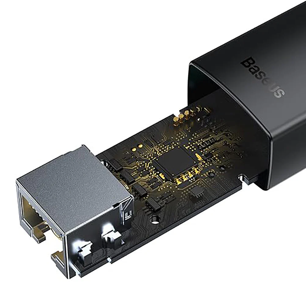 Baseus Enjoy Series Type-C to RJ45 Ethernet Adapter - 100Mbps, Black - Image 5