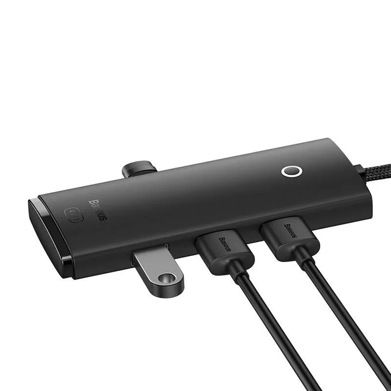 Baseus Enjoy Series USB-A to USB 3.0 Hub 4 Ports 2m - Black - Image 2