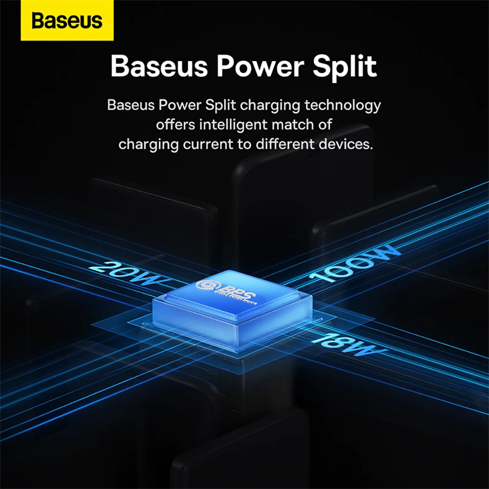 Baseus Flash Series II 3-in-1 Fast Charging Cable Type-C to M+L+C 100W 1.5m Black - Image 3