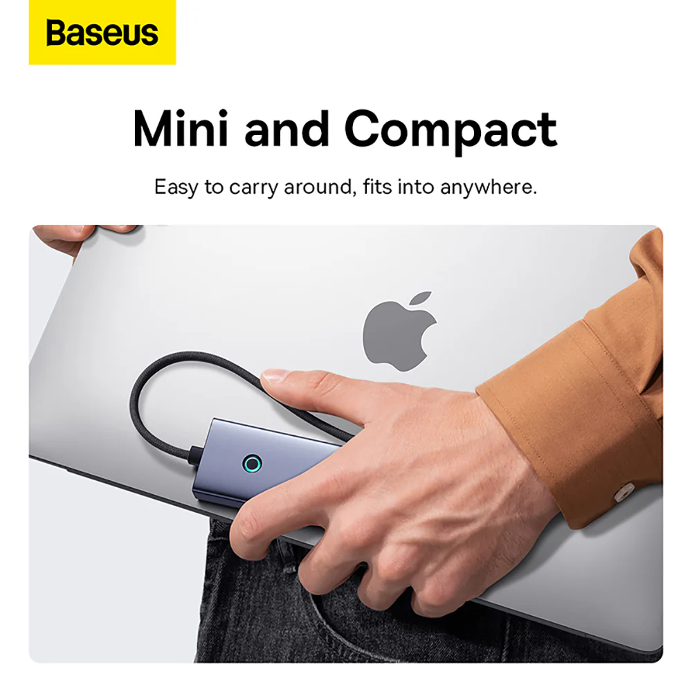 Baseus Flite Series 4-in-1 HUB - Space Gray - Image 4
