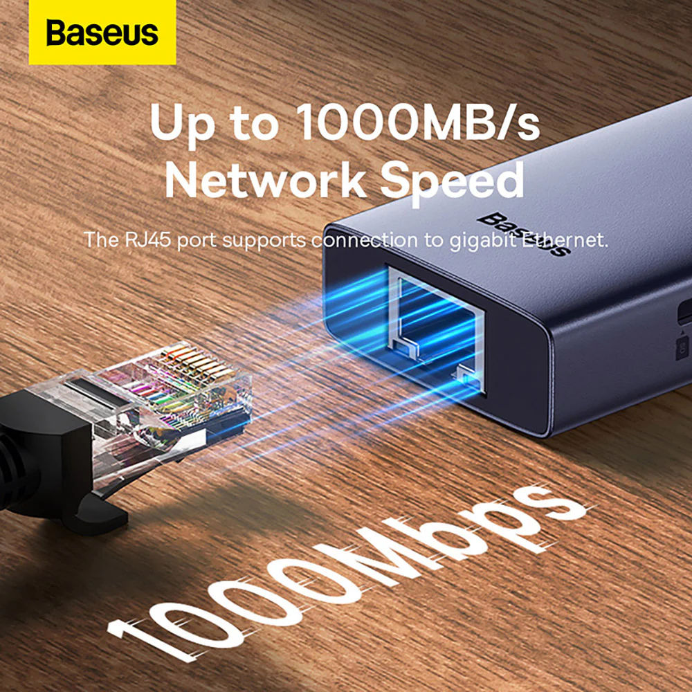 Baseus Flite Series 4-in-1 USB Hub - Space Gray - Image 3