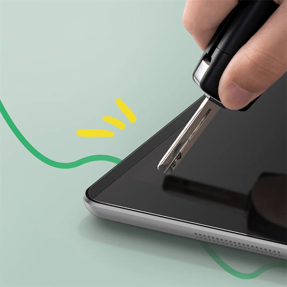 Baseus Full Coverage Vacuum Adhesive Screen Protector - Transparent - Image 2