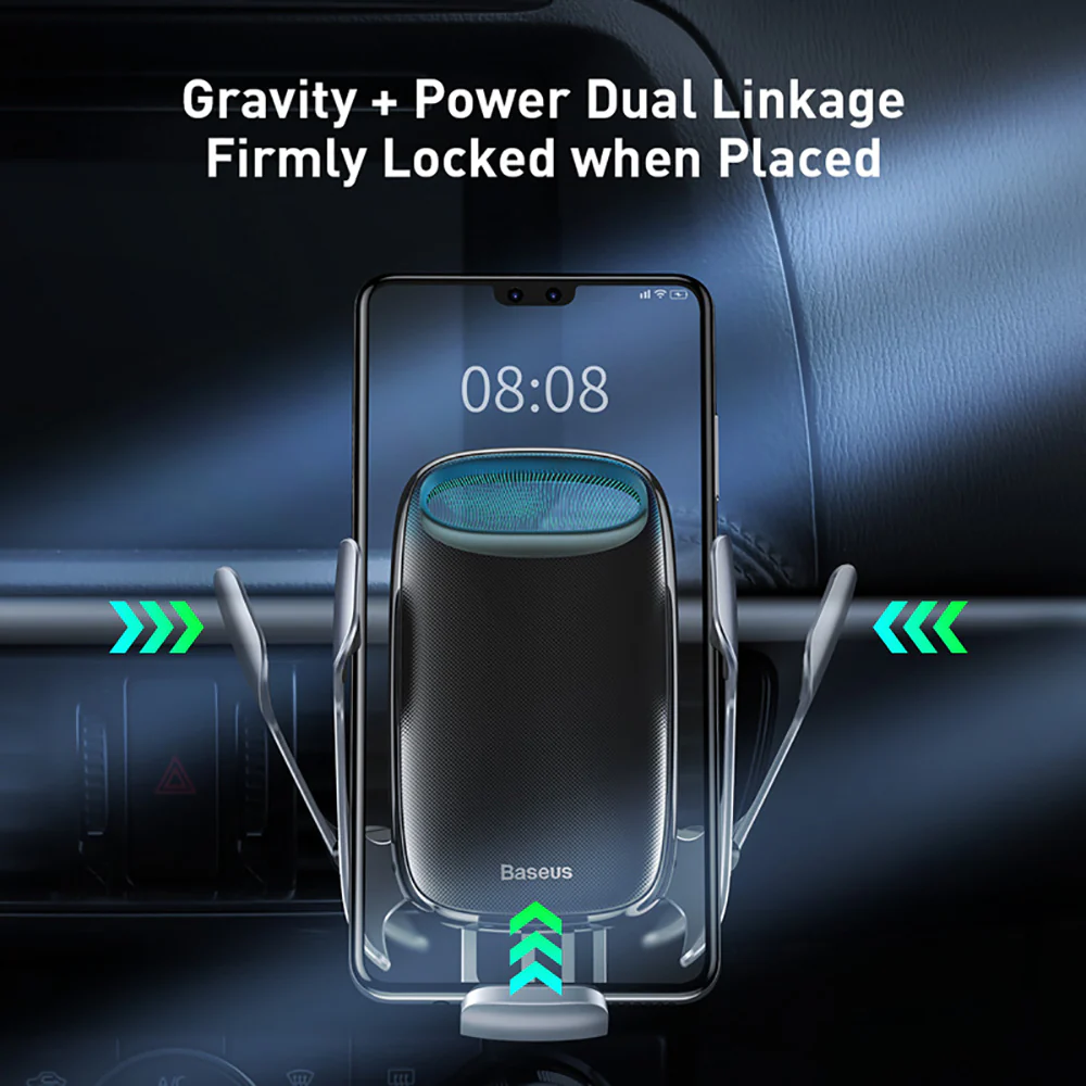 Baseus Galaxy Electric Stand Wireless Charger 15W - Black - Image 2