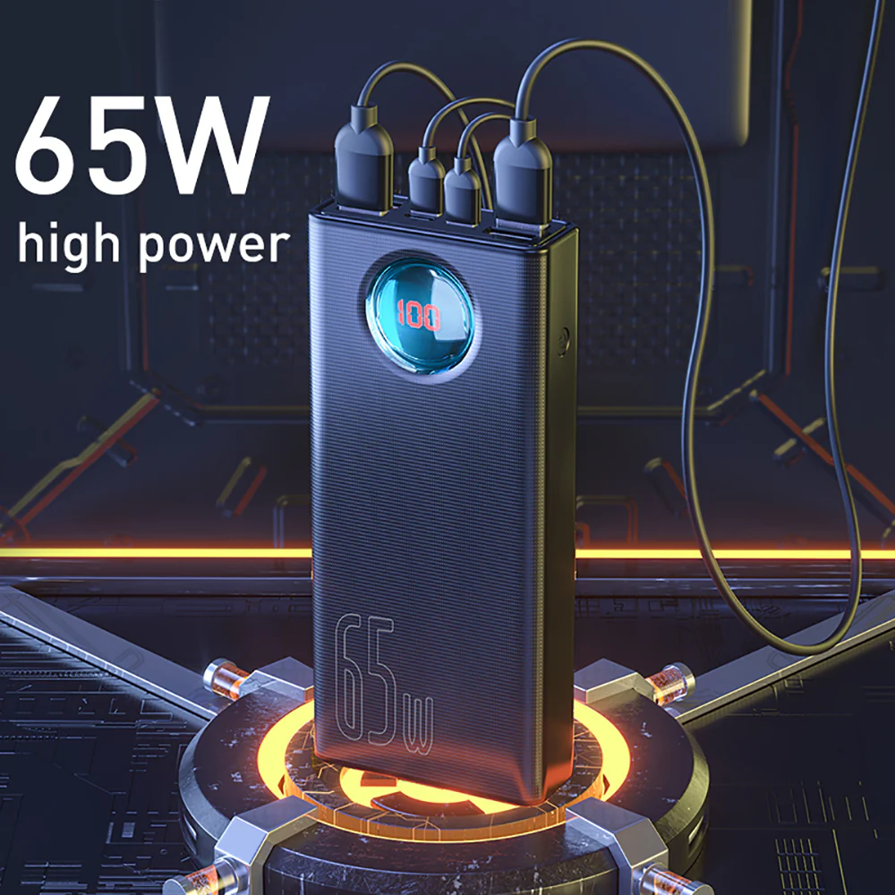 Baseus Glaze Digital Display Fast Charging Power Bank 30000mAh 65W Black - International Version - Image 2