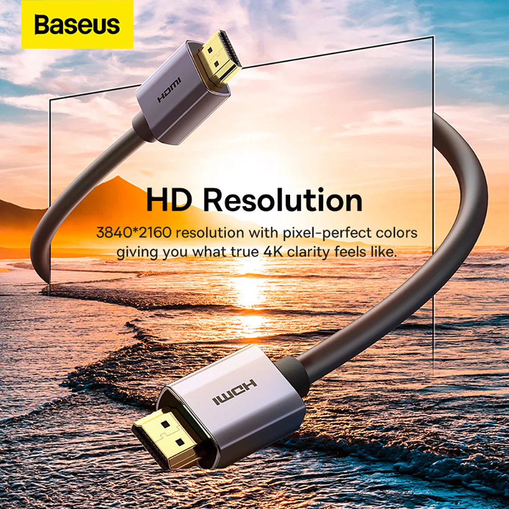 Baseus Graphene HDMI to HDMI 4K Adapter Cable - 5m Black - Image 3