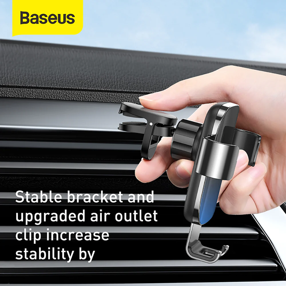 Baseus Gravity Car Mount - Midnight Black - Image 5