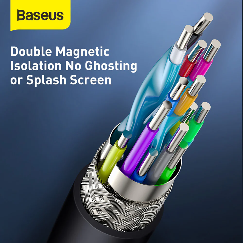 Baseus HDMI to HDMI Cable 1m - Black - Image 4