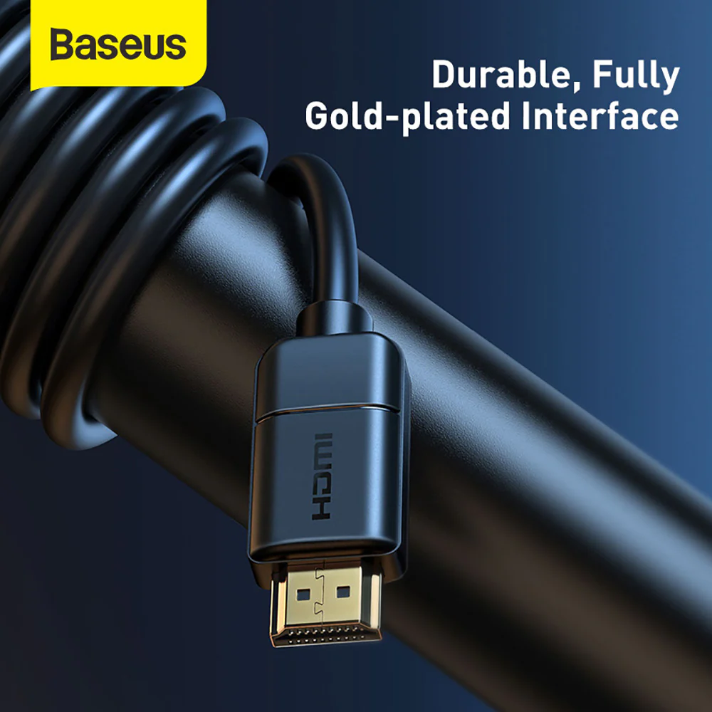Baseus HDMI to HDMI Cable - 8m, Black - Image 5
