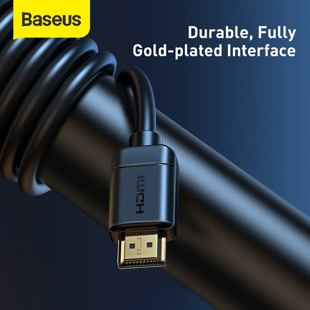 Baseus HDMI to HDMI High Definition Cable 5m - Black - Image 5