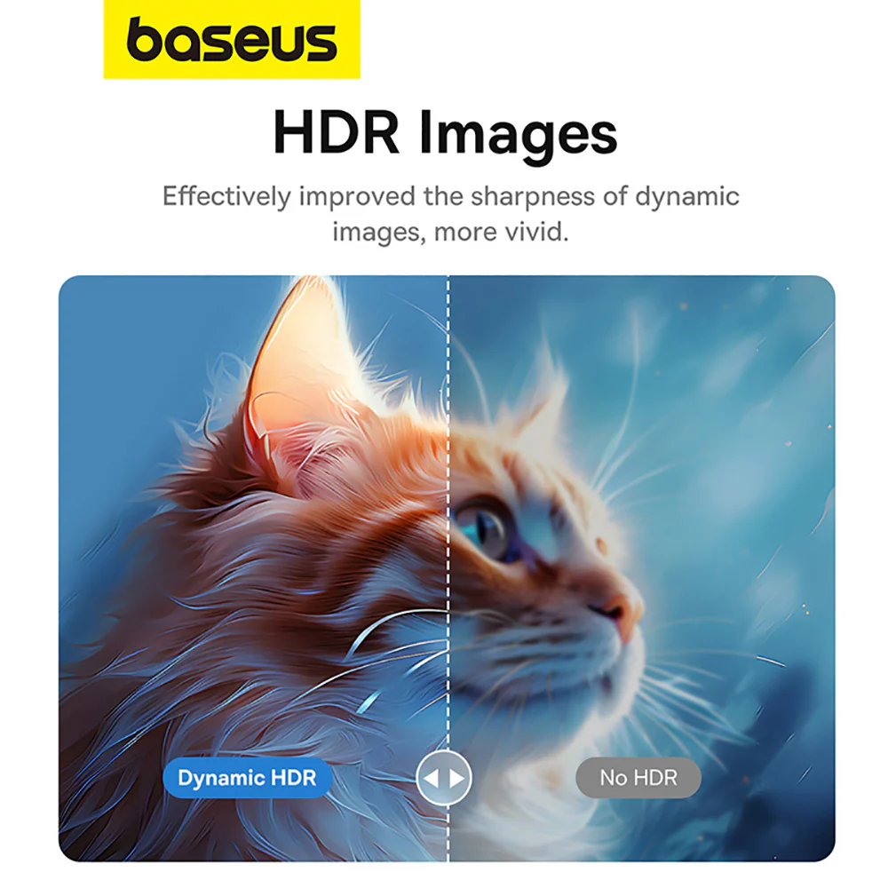 Baseus High Definition Series Type-C to DP 8K Adapter Cable - 2m, Starry Black - Image 4