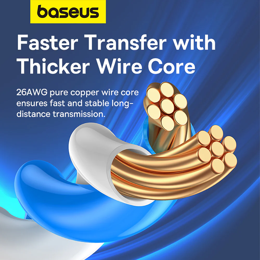 Baseus High Speed CAT6 Gigabit Ethernet Cable - 1m, Starry Blue - Image 5