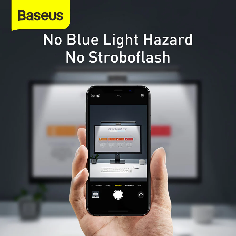 Baseus i-wok Series USB Asymmetric Screen Hanging Light Youth Edition - Black - Image 4