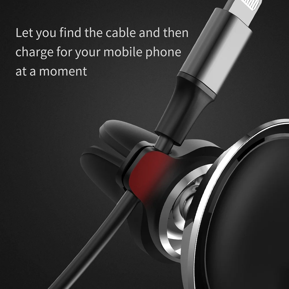 Baseus Magnetic Air Vent Car Mount Holder - Red - Image 5