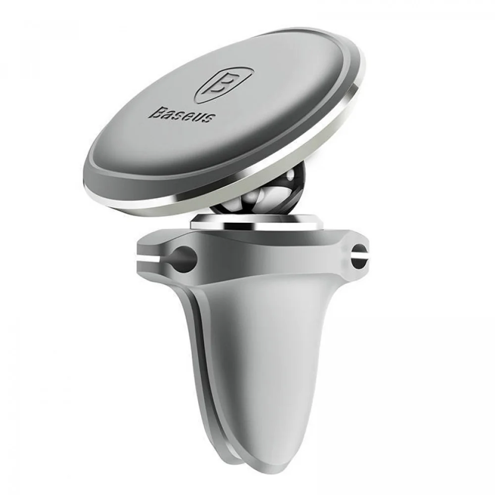Baseus Magnetic Car Mount Holder - Air Vent, Silver, International Version - Image 3