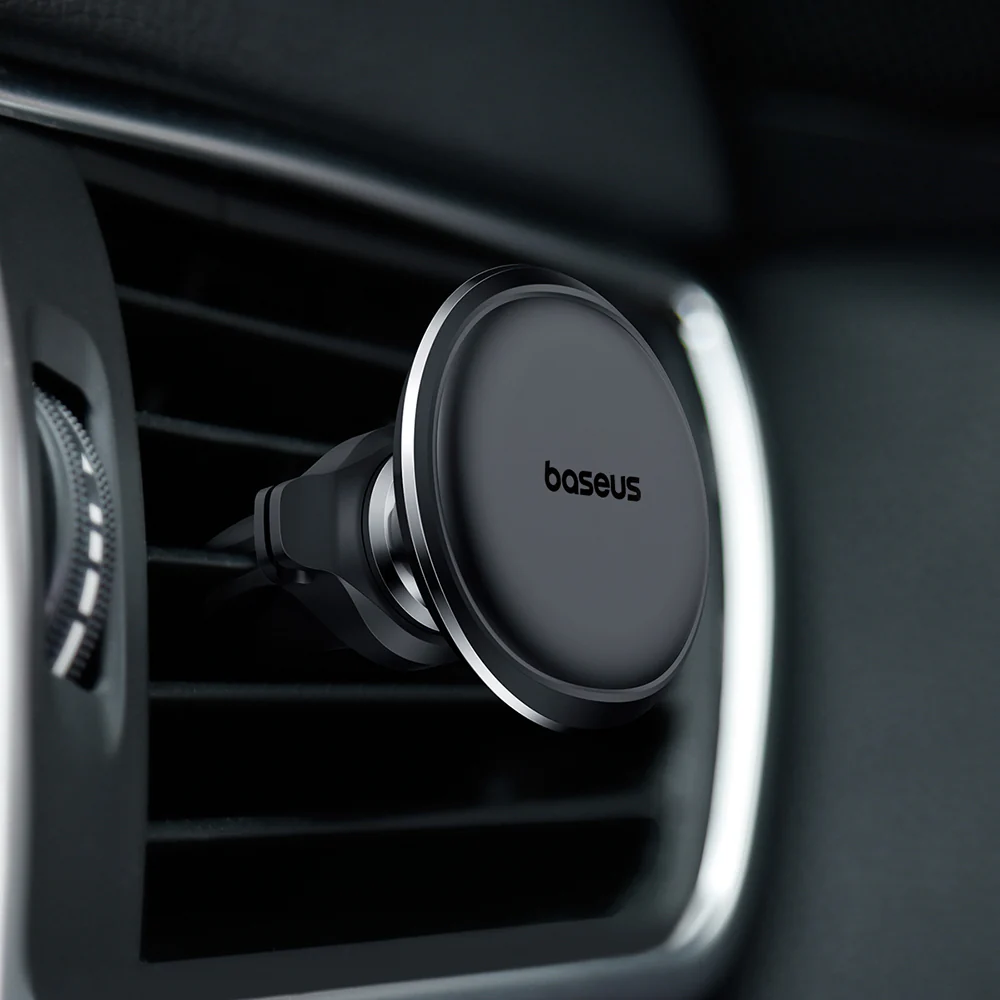 Baseus Magnetic Car Mount Holder - Black, Vent Clip