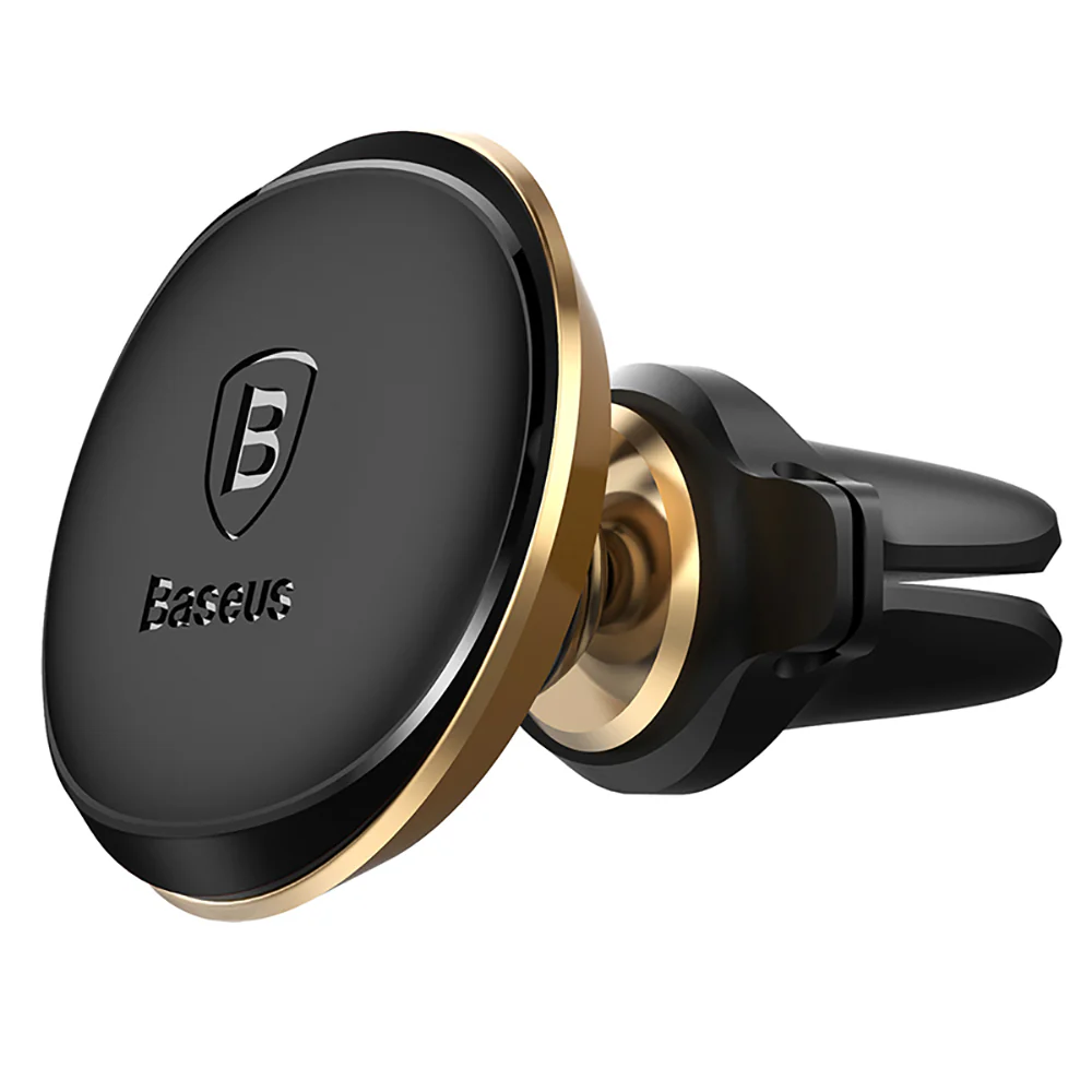 Baseus Magnetic Car Mount Holder with Cable Clip - Star Gold, Air Vent Version