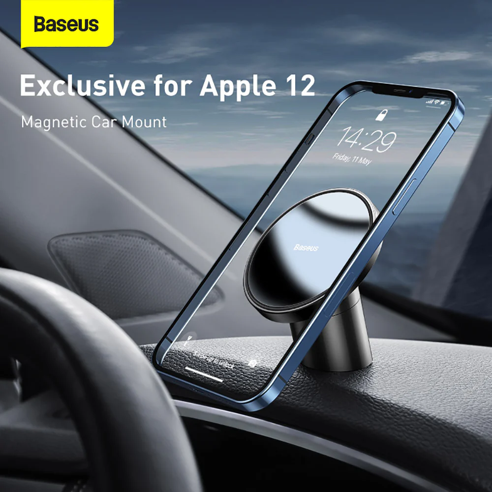 Baseus Magnetic Car Mount - Starry Black, Dashboard/Air Vent Version - Image 2