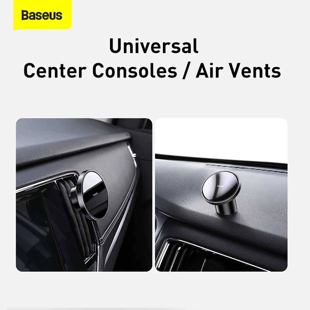 Baseus Magnetic Car Mount - Starry Black, Dashboard/Air Vent Version - Image 5