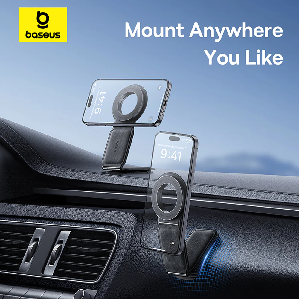 Baseus Magnetic Car Phone Mount - Starry Black - Image 2
