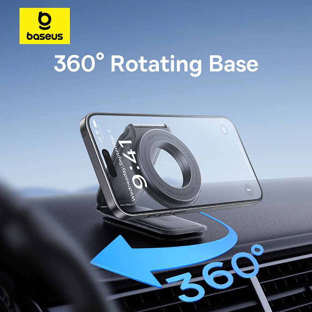 Baseus Magnetic Car Phone Mount - Starry Black - Image 4