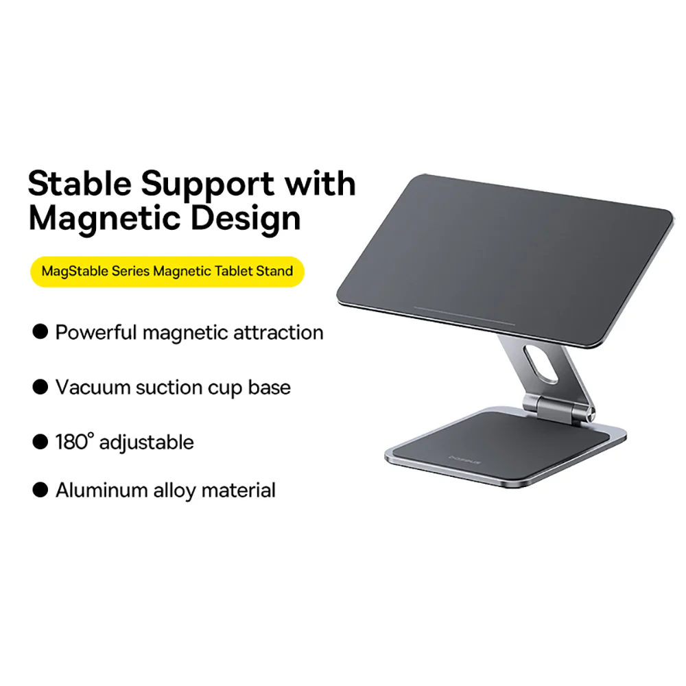 Baseus Magnetic Floating Tablet Stand for 10.9/11 Inch Pads - Space Gray - Image 2