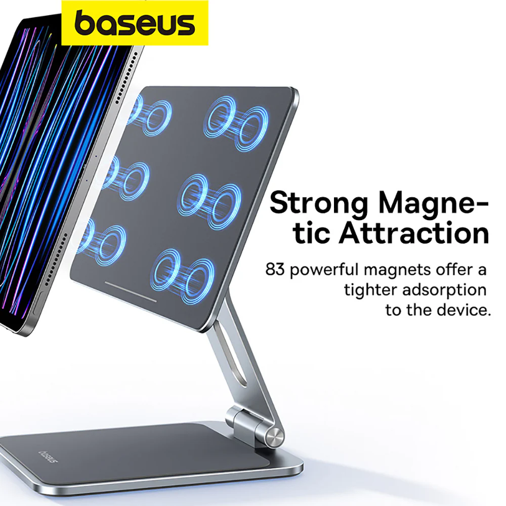 Baseus Magnetic Floating Tablet Stand for 10.9/11 Inch Pads - Space Gray - Image 3