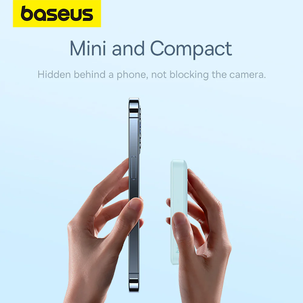 Baseus Magnetic Mini Air Wireless Fast Charge Power Bank 10000mAh 20W - Starry Blue - Image 2