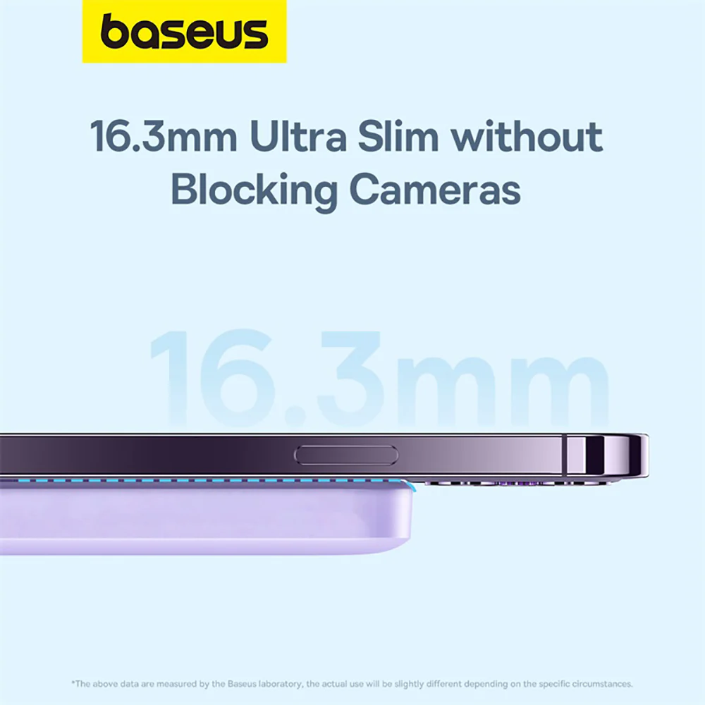 Baseus Magnetic Mini Air Wireless Fast Charge Power Bank 6000mAh 20W - Nebula Purple - Image 4