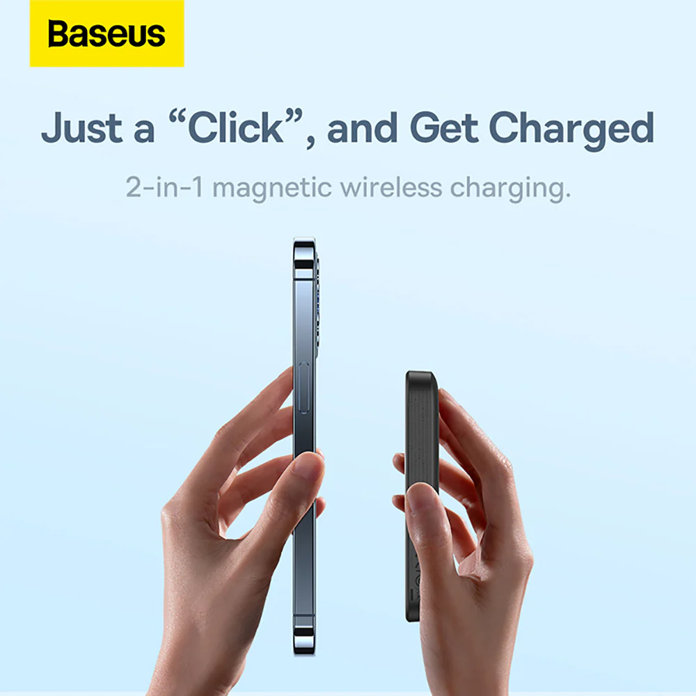 Baseus Magnetic Mini Air Wireless Fast Charging Power Bank 6000mAh 20W - Starry Black - Image 2