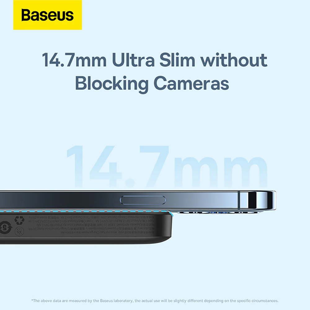 Baseus Magnetic Mini Air Wireless Fast Charging Power Bank 6000mAh 20W - Starry Black - Image 4