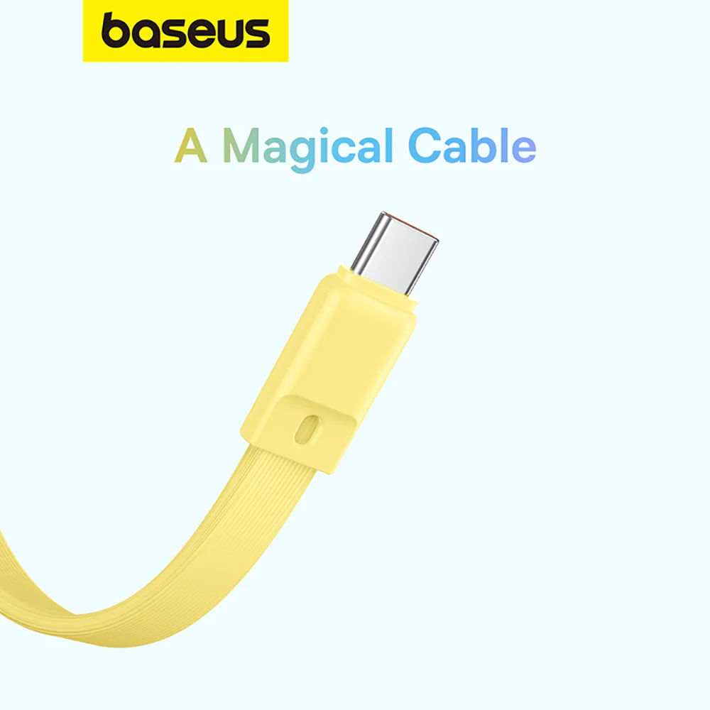 Baseus Magnetic Mini Wireless Fast Charging Power Bank Type-C 10000mAh 30W - Fresh Lemon Yellow - Image 5