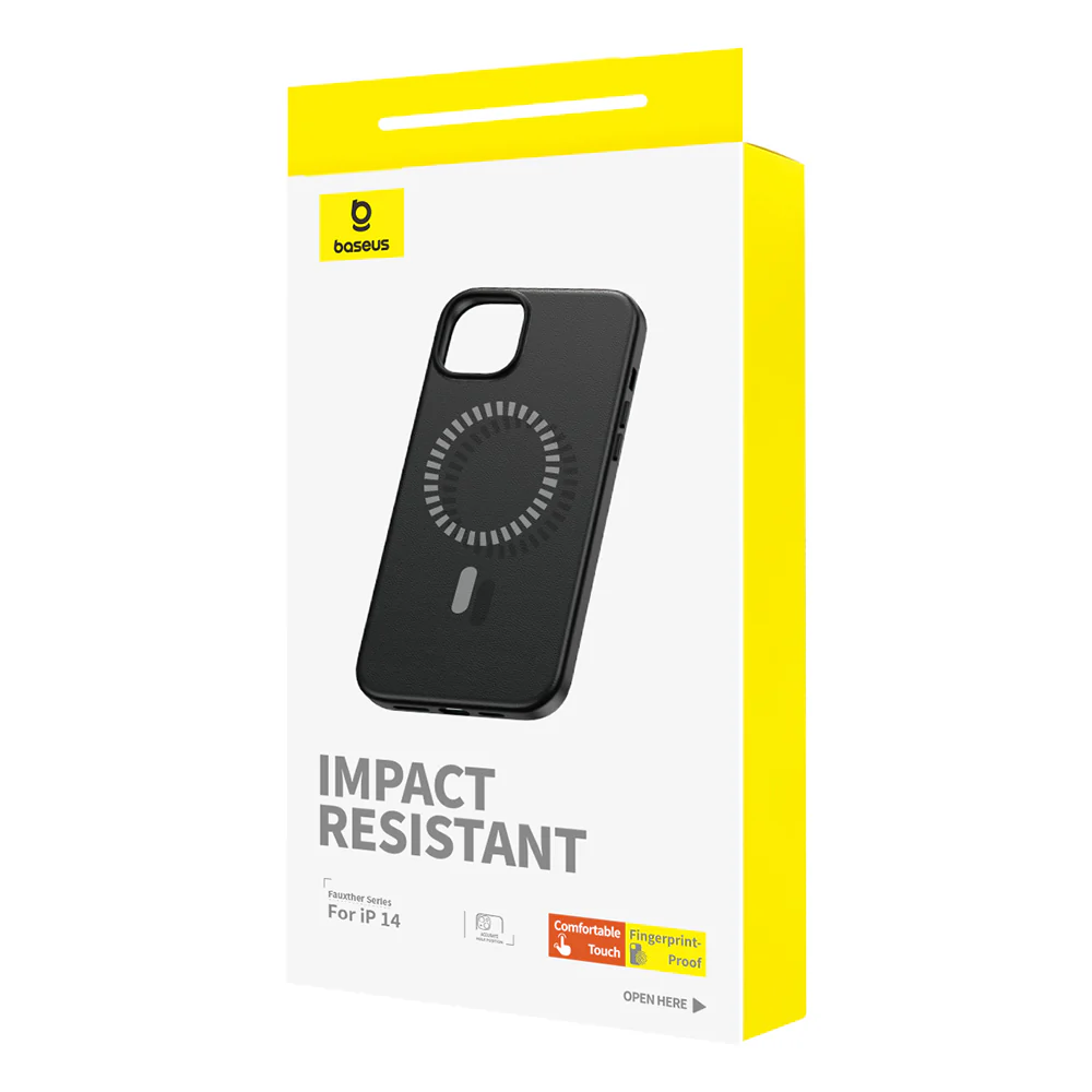 Baseus Magnetic Protective Case for iPhone 14 - Starry Black - Image 2