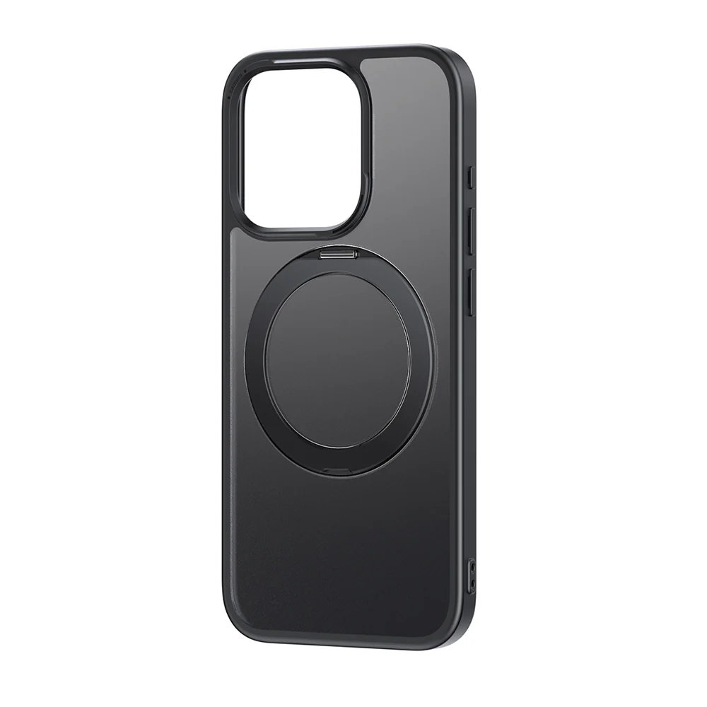 Baseus Magnetic Protective Case for iPhone 15 Pro - Misty Night Black - Image 2