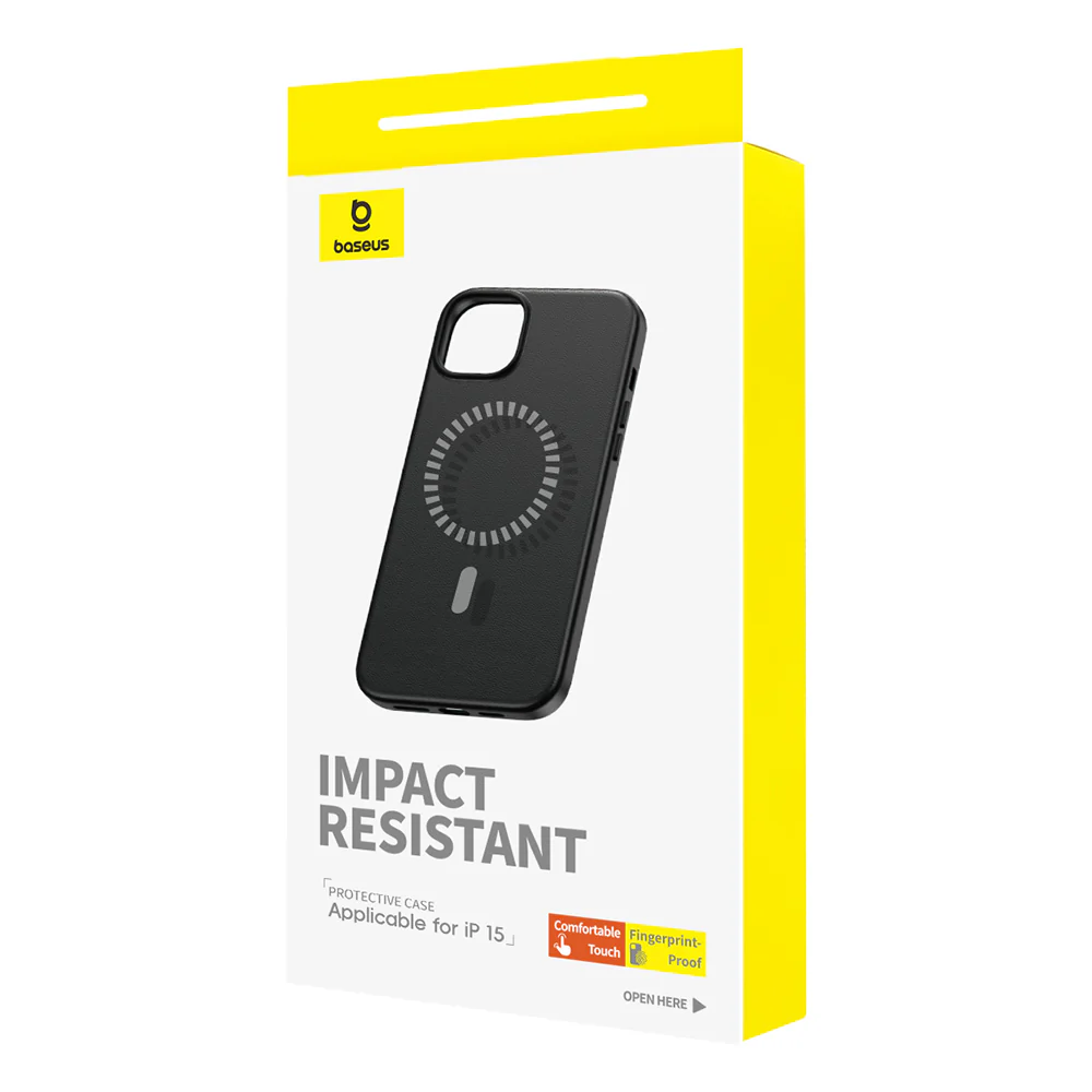 Baseus Magnetic Protective Case for iPhone 15 - Stellar Black - Image 2