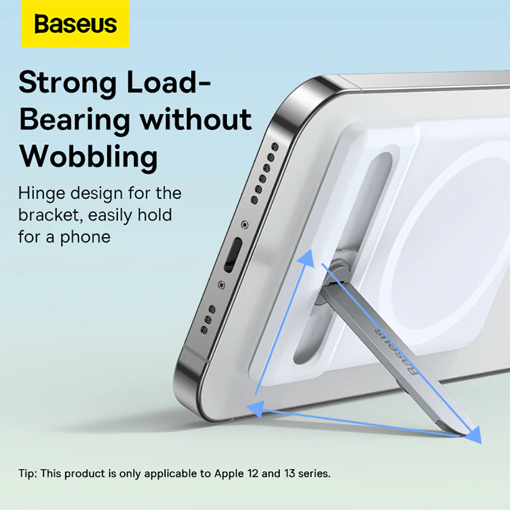 Baseus Magnetic Rotating Card Holder Stand - White - Image 5