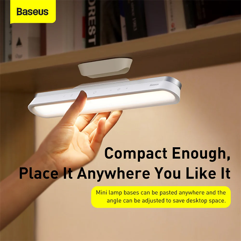 Baseus Magnetic Stepless Dimming Charging Desk Lamp Pro - White - Image 4