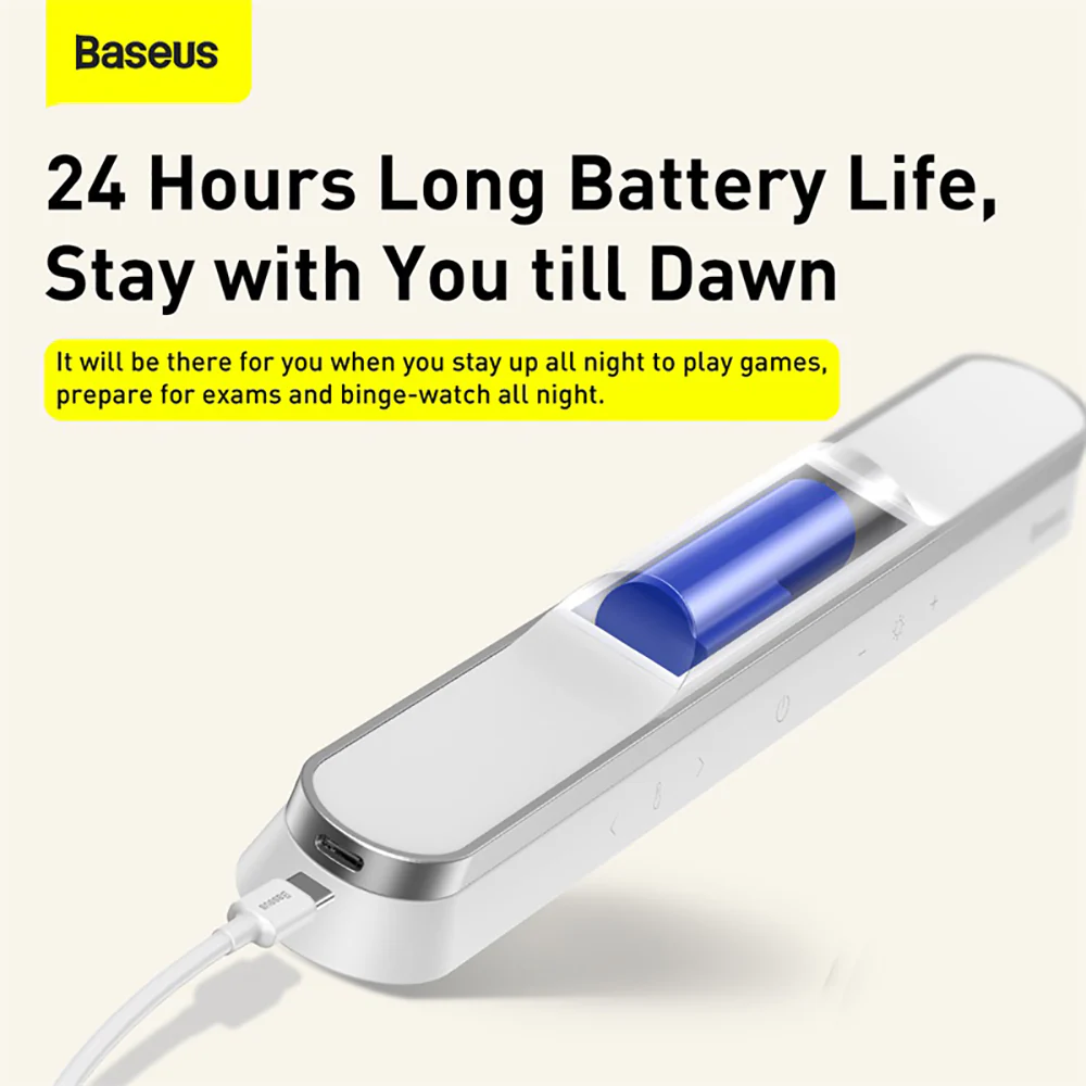Baseus Magnetic Stepless Dimming Charging Desk Lamp Pro - White - Image 6