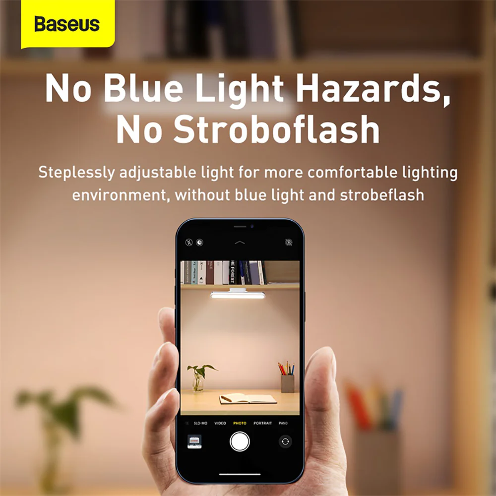 Baseus Magnetic Stepless Dimming Charging Desk Lamp Pro - White - Image 7