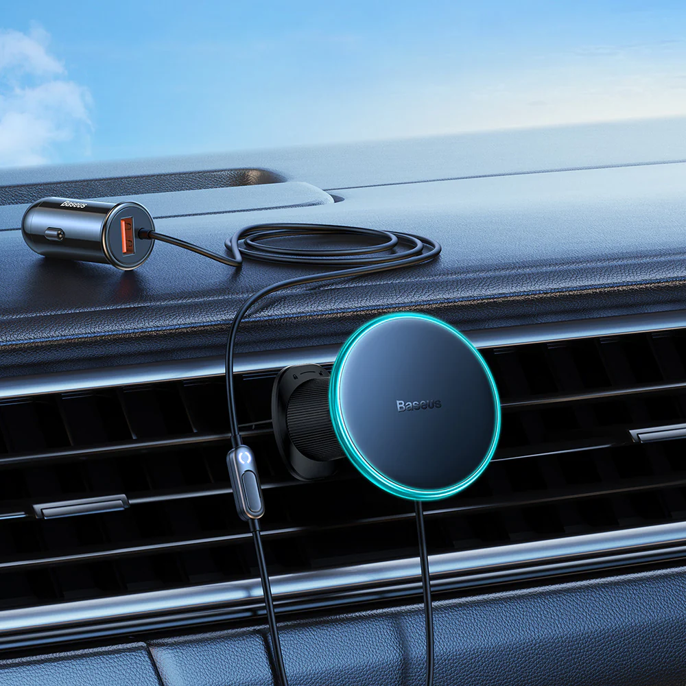 Baseus Magnetic Wireless Car Charger Mount 40W - Air Vent Version - Image 3