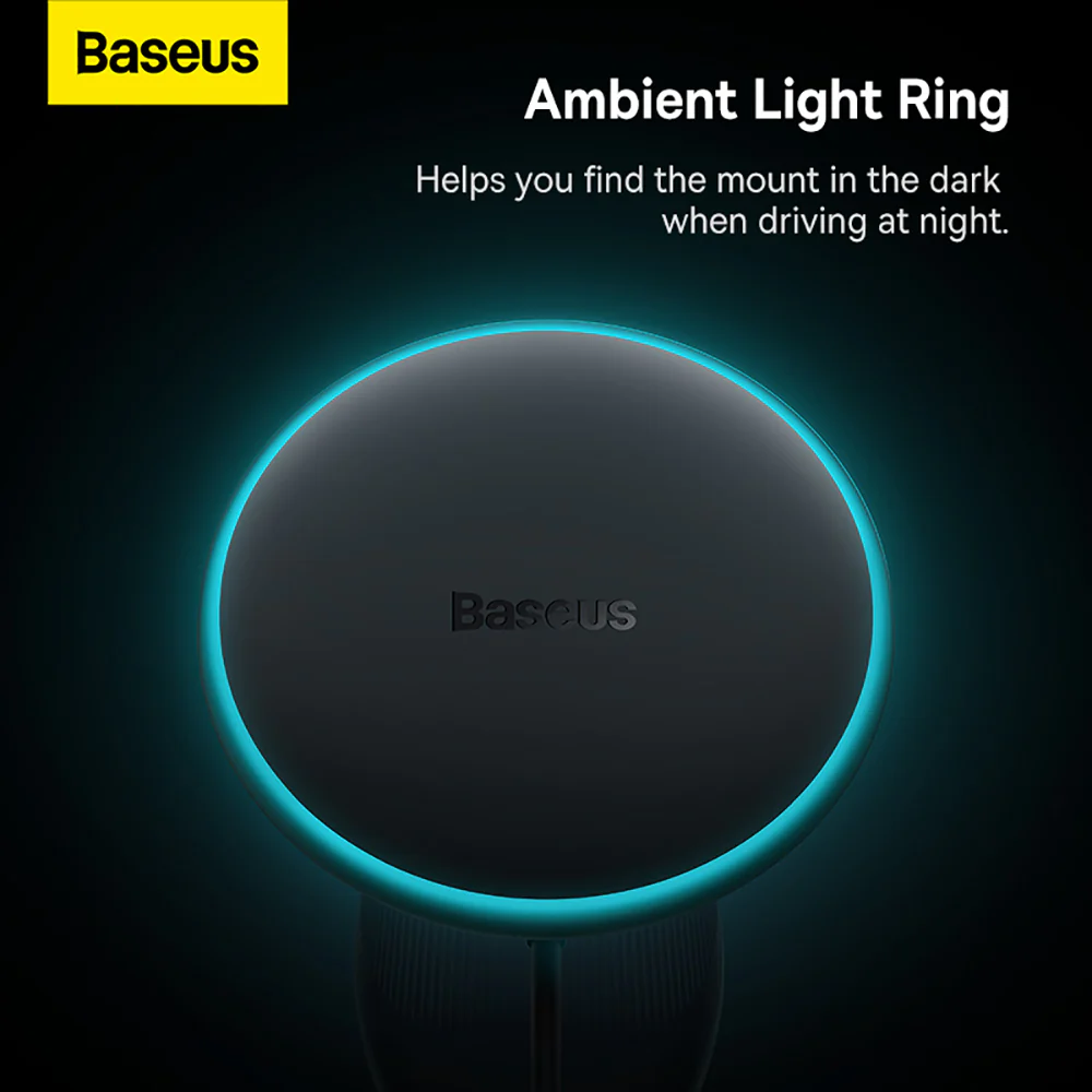 Baseus Magnetic Wireless Charging Car Mount - Air Vent Version 15W, Starry Black - Image 5
