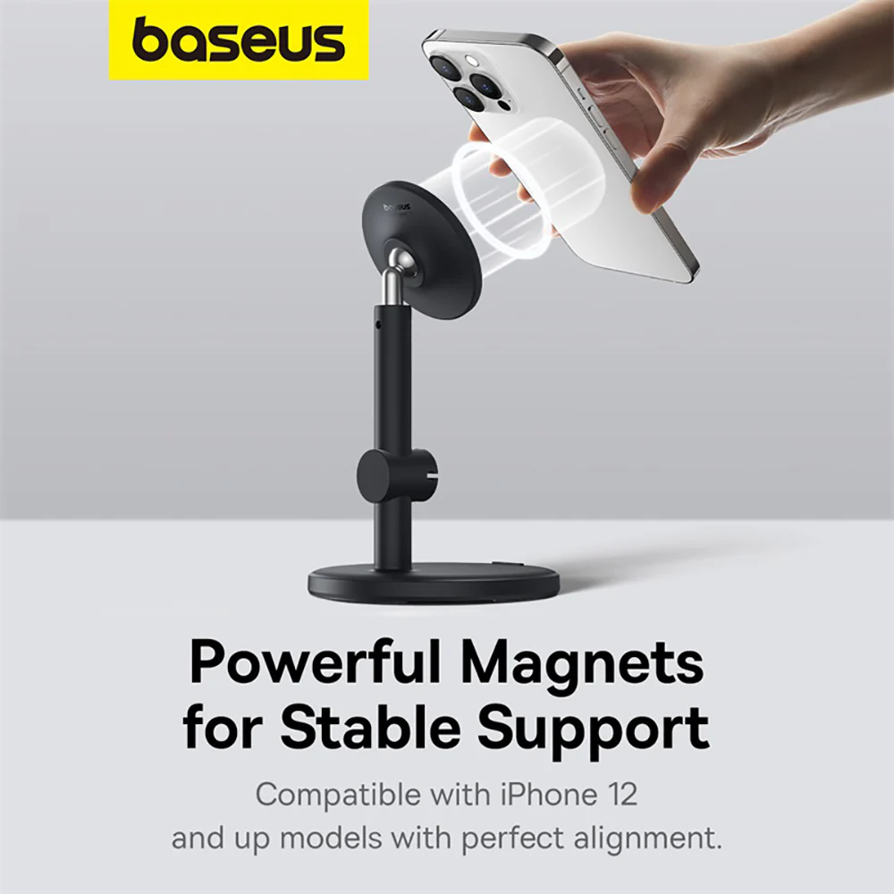 Baseus MagPro Magnetic Desktop Phone Stand - Starry Black - Image 2